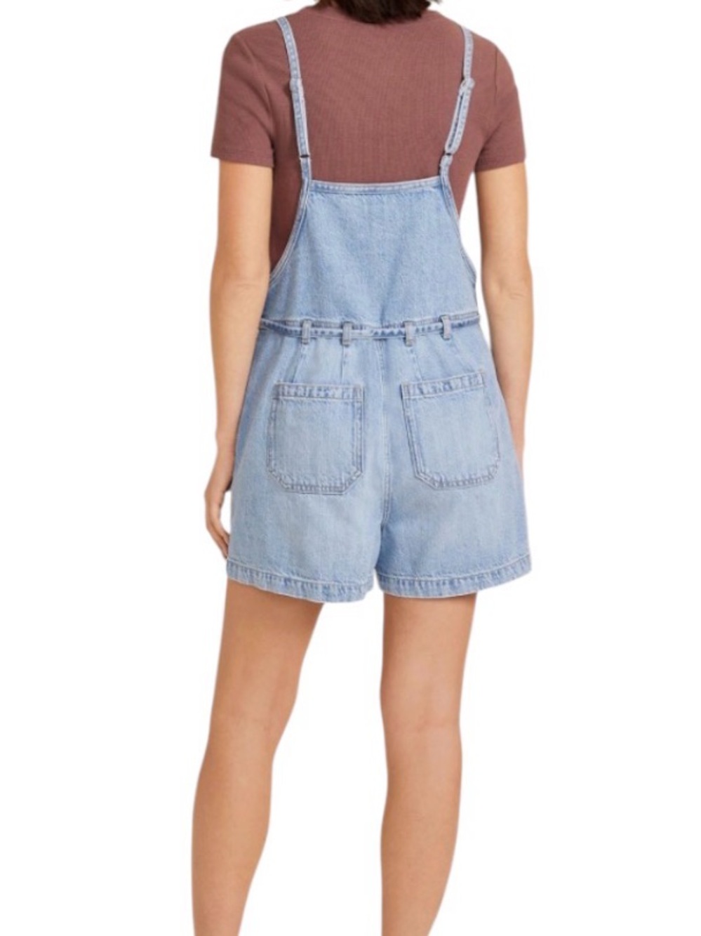 m jeans by Maurice’s Soft Denim Shortalls Size Large Short - Picture 2 of 12